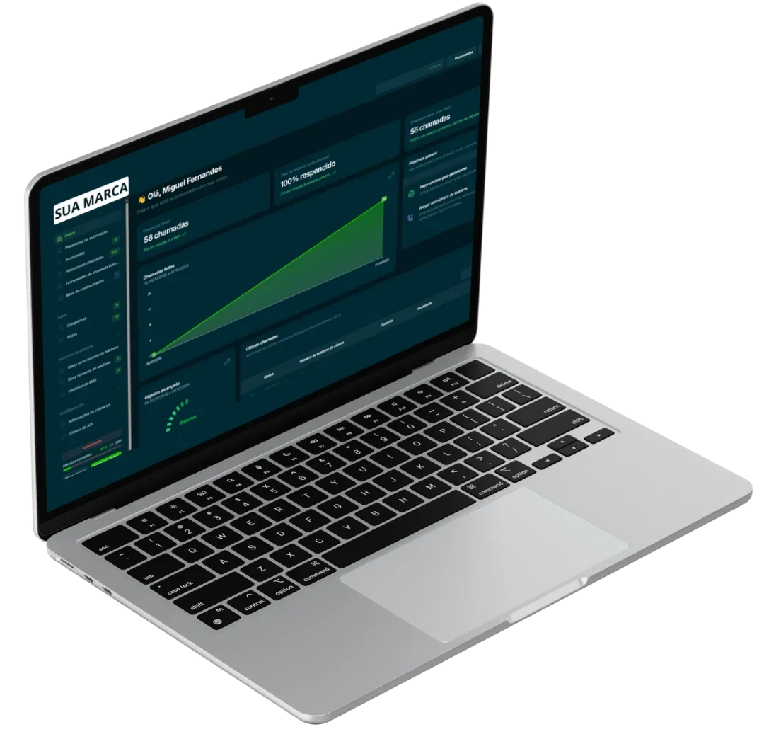 White Label MayaHub em notebook